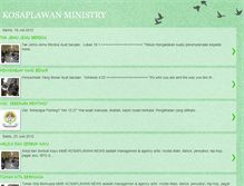 Tablet Screenshot of kosaplawanministry.blogspot.com