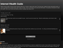 Tablet Screenshot of internetwealthguide.blogspot.com