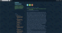 Desktop Screenshot of islamicawarenes.blogspot.com