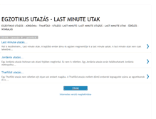 Tablet Screenshot of egzotikusutazasoldal.blogspot.com