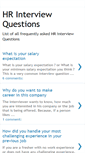 Mobile Screenshot of hrinterviewquestions.blogspot.com