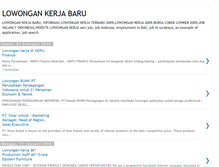 Tablet Screenshot of lowongan-kerjaan-terbaru.blogspot.com