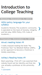 Mobile Screenshot of introtocollegeteaching.blogspot.com