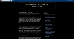 Desktop Screenshot of icedragon-seduction.blogspot.com