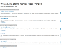 Tablet Screenshot of llama-mamasfiberfrenzy.blogspot.com