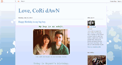 Desktop Screenshot of lovecoridawn.blogspot.com