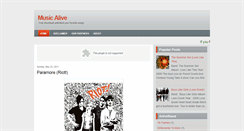 Desktop Screenshot of musiekalive.blogspot.com