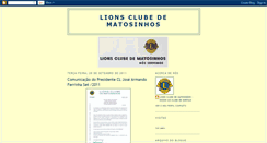Desktop Screenshot of lionsclubedematosinhos.blogspot.com