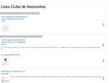 Tablet Screenshot of lionsclubedematosinhos.blogspot.com