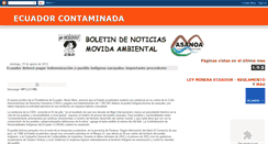 Desktop Screenshot of ecuadorcontaminada.blogspot.com