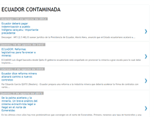 Tablet Screenshot of ecuadorcontaminada.blogspot.com