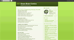 Desktop Screenshot of greenbraincomics.blogspot.com