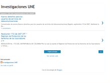 Tablet Screenshot of investigacionesune.blogspot.com