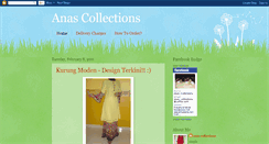 Desktop Screenshot of anas-collections.blogspot.com