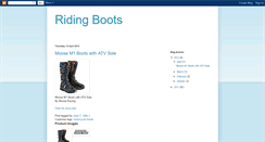 Desktop Screenshot of myridingboots.blogspot.com