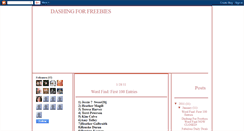 Desktop Screenshot of dashingforfreebies.blogspot.com