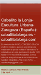 Mobile Screenshot of caballitodelalonja.blogspot.com