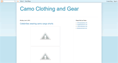 Desktop Screenshot of camouflageclothingandgear.blogspot.com