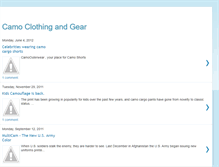 Tablet Screenshot of camouflageclothingandgear.blogspot.com