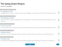 Tablet Screenshot of goinggreenproject.blogspot.com