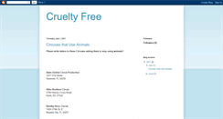 Desktop Screenshot of crueltyfreeanimalfriendly.blogspot.com