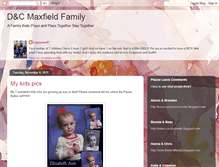Tablet Screenshot of dcmaxfieldfamily.blogspot.com