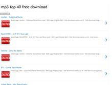 Tablet Screenshot of mp3top40.blogspot.com