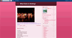 Desktop Screenshot of claireisthinking.blogspot.com