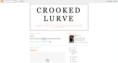 Desktop Screenshot of crookedlurve.blogspot.com