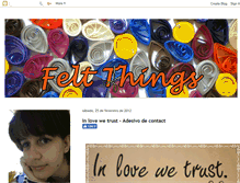 Tablet Screenshot of feltthings.blogspot.com