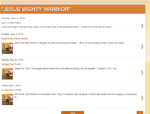 Tablet Screenshot of jesusmightywarrior.blogspot.com