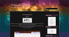 Desktop Screenshot of halaqahjakarta.blogspot.com