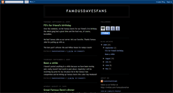 Desktop Screenshot of famousdavesfans.blogspot.com