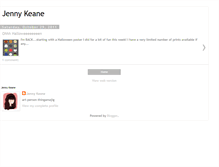 Tablet Screenshot of jennykeane.blogspot.com