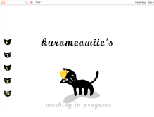 Tablet Screenshot of kuromeowiie.blogspot.com