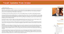 Desktop Screenshot of irvinetorah.blogspot.com