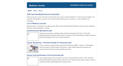 Desktop Screenshot of medicine-e-books.blogspot.com