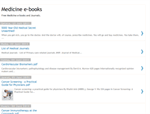 Tablet Screenshot of medicine-e-books.blogspot.com