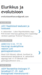 Mobile Screenshot of evolutsioonifoorum.blogspot.com