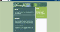 Desktop Screenshot of mytaketwo.blogspot.com