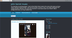 Desktop Screenshot of johnberretmusic.blogspot.com