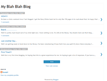 Tablet Screenshot of myblahblahblog-randall.blogspot.com