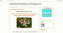Desktop Screenshot of optimalnutritioninpregnancy.blogspot.com