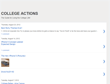 Tablet Screenshot of collegeaction.blogspot.com