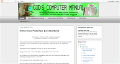 Desktop Screenshot of godscomputermanual.blogspot.com