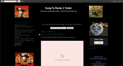 Desktop Screenshot of kung-fu-panda-2-trailer.blogspot.com