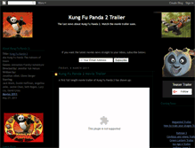Tablet Screenshot of kung-fu-panda-2-trailer.blogspot.com