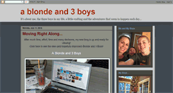 Desktop Screenshot of ablondeand3boys.blogspot.com