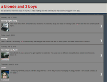 Tablet Screenshot of ablondeand3boys.blogspot.com