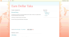 Desktop Screenshot of earndollartaka.blogspot.com